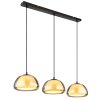 Globo lighting Jella hanging light black, 3-light sources