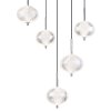 Globo lighting Aida hanging light LED chrome, 1-light source