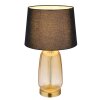 Globo lighting Classy table lamp amber, brass, 1-light source