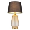 Globo lighting Classy table lamp amber, brass, 1-light source