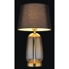 Globo lighting Classy table lamp amber, brass, 1-light source