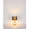 Globo lighting Classy table lamp amber, brass, 1-light source