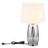 Globo lighting Classy table lamp chrome, silver, 1-light source