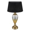 Globo lighting Leila table lamp antique brass, transparent, clear, 1-light source