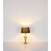 Globo lighting Leila table lamp antique brass, transparent, clear, 1-light source