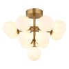 Globo lighting Grappy ceiling light gold, 13-light sources