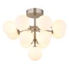 Globo lighting Grappy ceiling light matt nickel, 13-light sources