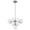 Globo lighting Grappy hanging light matt nickel, 13-light sources