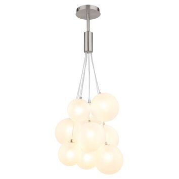 Globo lighting Ballgi hanging light matt nickel, 9-light sources