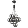 Globo lighting Ballgi hanging light black, 9-light sources