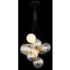 Globo lighting Ballgi hanging light black, 9-light sources