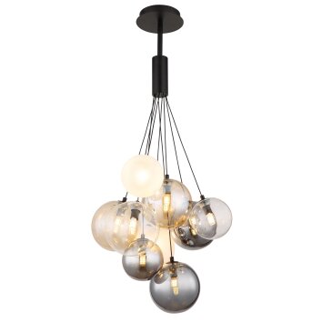 Globo lighting Ballgi hanging light black, 9-light sources