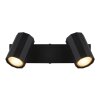 Globo lighting James ceiling light, ceiling spotlight, wall light, wall spotlight black, 2-light sources