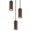 Globo lighting James hanging light bronze, 3-light sources