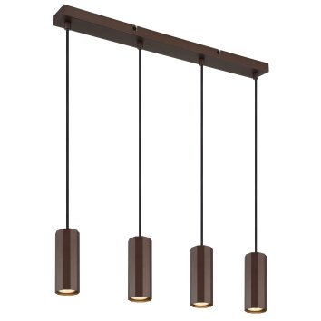 Globo lighting James hanging light bronze, 4-light sources