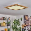 Tavlov ceiling light, Panel LED Wood like finish, 1-light source