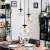 Gastor hanging light, globe light clear, 3-light sources