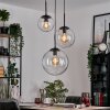 Gastor hanging light, globe light clear, 3-light sources