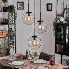 Gastor hanging light, globe light clear, 3-light sources