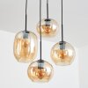 Soutinho hanging light, globe light Amber, 4-light sources