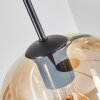 Soutinho hanging light, globe light Amber, clear, 4-light sources