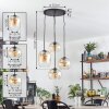 Soutinho hanging light, globe light Amber, clear, 4-light sources