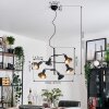 Vouzy ceiling light, pendant light black, 6-light sources