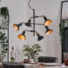 Vouzy ceiling light, pendant light black, 6-light sources