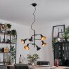 Vouzy ceiling light, pendant light black, 6-light sources