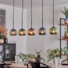 Koyoto globe light, pendant light black, 5-light sources