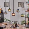 Koyoto globe light, pendant light black, 5-light sources