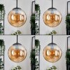 Gastor hanging light, globe light Amber, 3-light sources