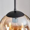 Gastor hanging light, globe light Amber, 3-light sources