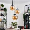 Gastor hanging light, globe light Amber, 3-light sources