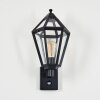 Falfosa outdoor wall light black, 1-light source, Motion sensor