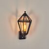 Falfosa outdoor wall light black, 1-light source, Motion sensor