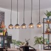 Koyoto globe light, pendant light black, 5-light sources