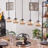 Koyoto globe light, pendant light black, 5-light sources