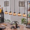 Koyoto globe light, pendant light black, 5-light sources