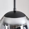 Gastor hanging light, globe light 30 cm Amber, clear, Smoke-coloured, 3-light sources