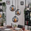 Gastor hanging light, globe light 30 cm Smoke-coloured, 3-light sources