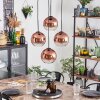 Koyoto hanging light, globe light 35 cm clear, coppery, 4-light sources