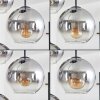 Koyoto hanging light, globe light clear, Smoke-coloured, 4-light sources