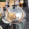 Koyoto hanging light, globe light Amber, 4-light sources