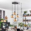 Koyoto hanging light, globe light Amber, 4-light sources