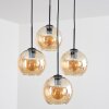 Koyoto hanging light, globe light Amber, 4-light sources