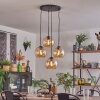 Koyoto hanging light, globe light Amber, 4-light sources