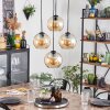 Koyoto hanging light, globe light Amber, 4-light sources