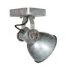 Steinhauer lights Gearmetal wall light, wall spotlight Oxidised Silver, 1-light source