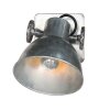 Steinhauer lights Gearmetal wall light, wall spotlight Oxidised Silver, 1-light source